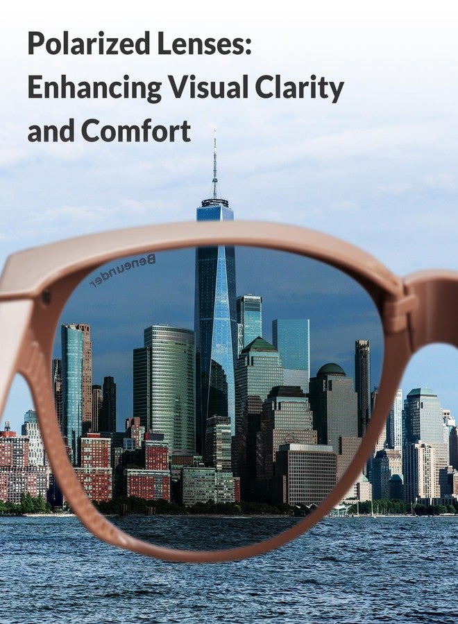 BENEUNDER Polarized Fit Over Sunglasses for Womens & Men, Retro Round Lightweight Folding Sunglasses for Nearsightedness - Image 3