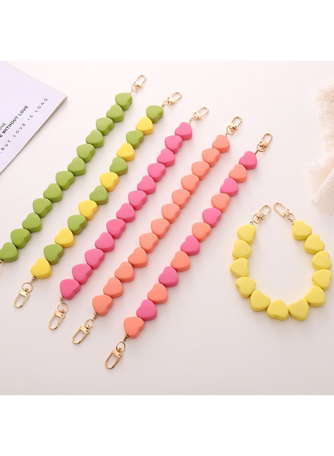 NIBEMINENT Phone Charm/ Chain Strap for Women Girls, Love Handheld Cell Phone Case Lanyard Wrist Strap - Image 2