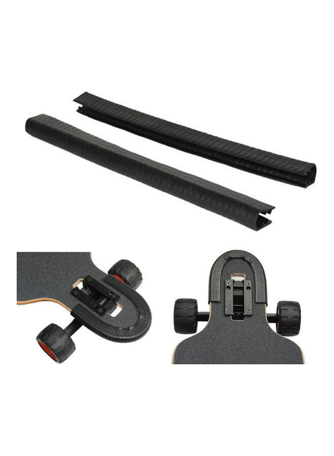 NIBEMINENT 2Pcs Scratchproof Longboard Protect Anti Collision Strips Skateboard Bumpers 0.23kg  - Image 2