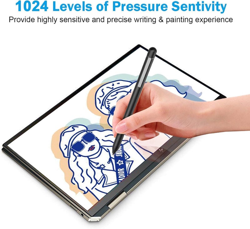 hacey Pen for Microsoft Surface Pro 9/8/X/7+/7/6/5/4/3, Stylus Compatible with Surface Go 3/2/1, Surface Laptop/Studio/Book 4/3/2/1, Surface 3, Palm Rejection, 1024 Pressure Sensitivity, 2500h Working Hours - Image 5