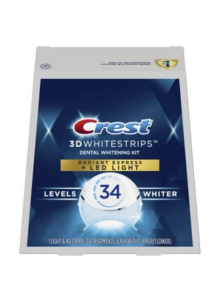 Crest 3D Whitestrips Radiant Express Plus Light, Crest With LED Accelerator Light, Teeth Whitening Strip Kit, 40 Strips (20 Count Pack), Crest Teeth Whitening Strips with Light, Teeth Whitening Kit - pzsku/ZE4BD53A69698F09ADDBFZ/45/1744002936/f88927b5-39b8-4dca-b9d4-13a3333cc1c8