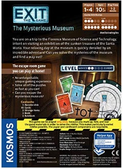 Thames & Kosmos Exit The Mysterious Museum ; Exit The Game A Kosmos Game ; Familyfriendly Cardbased Athome Escape Room Experience For 1 To 4 Players Ages 10+  - Image 2