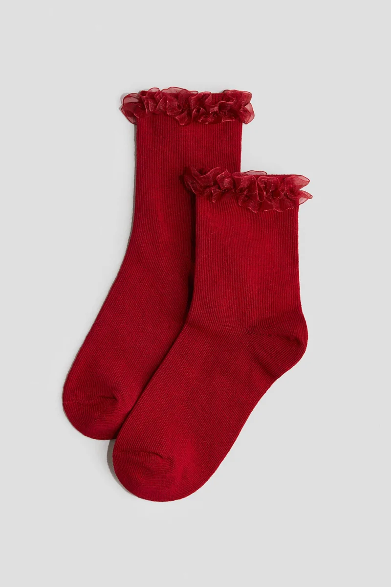 H&M 3-pack overlock-detail socks