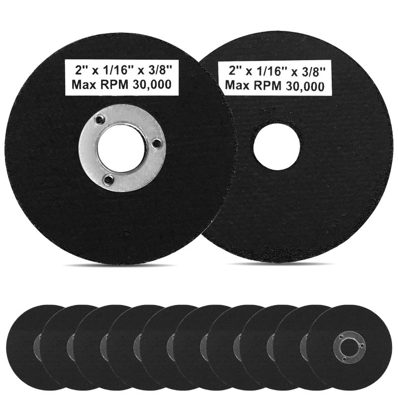 SI FANG 10 Pack 2 Inch Die Grinder Cut Off Wheels Mini Metal Cutting Disc 2'' x 1/16'' x 3/8'' Arbor Cutting Wheels for Angle Grinder Cut Off Tool Metal Steel Rotary Tool Accessories Drill Attachment - Image 1