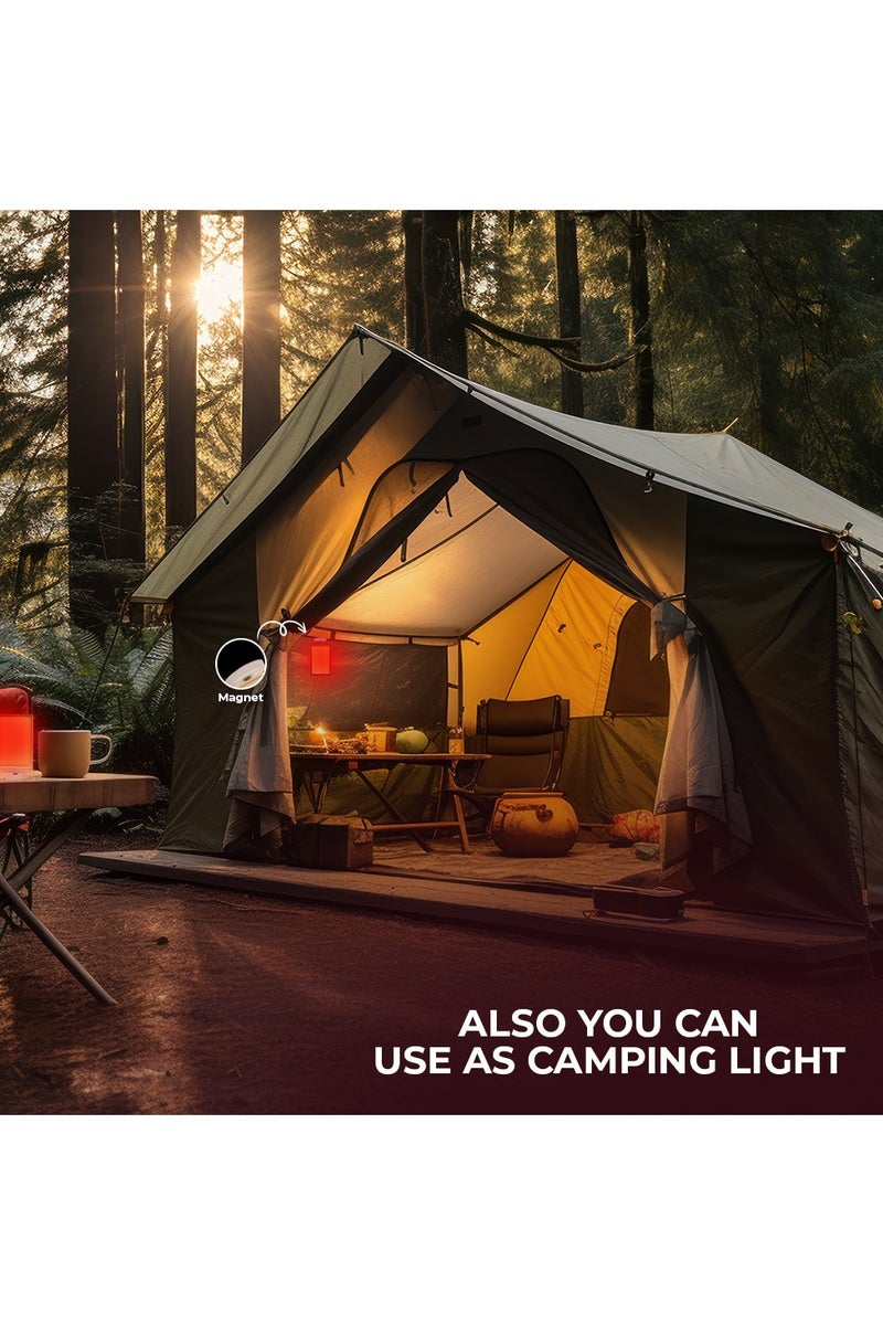 Toby's Tobyâ€™S Crl-N15-Wy Red 152-Led Work Light  27W Portable Lamp For Camping, Car Repair, Outdoor Use With 3M Cable & Cigarette Lighter - Image 2