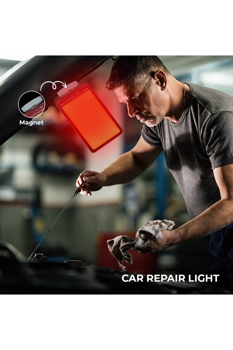 Toby's Tobyâ€™S Crl-N15-Wy Red 152-Led Work Light  27W Portable Lamp For Camping, Car Repair, Outdoor Use With 3M Cable & Cigarette Lighter - Image 4