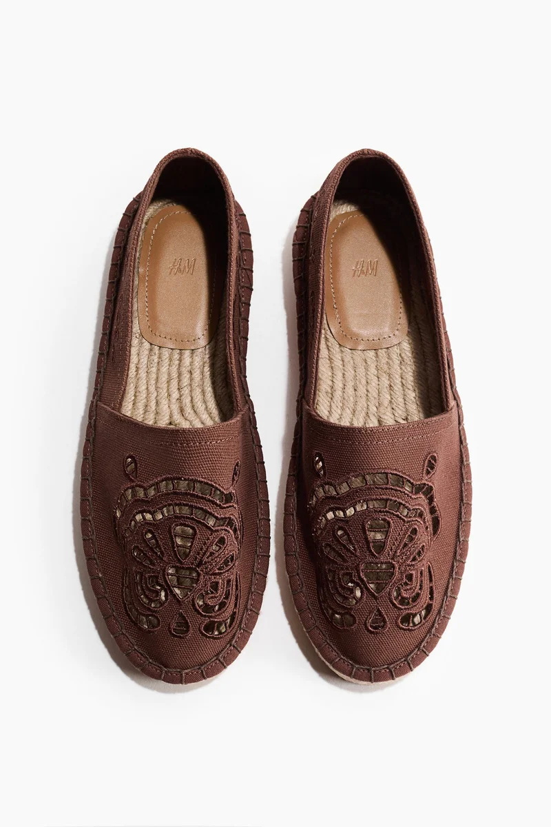 H&M Broderie anglaise espadrilles