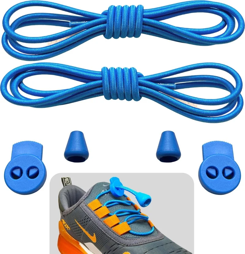نيستور Round, Smart, Lock, Snap-on, Elastic Boots, Sneaker Laces, 100 Cm, 1 Pair