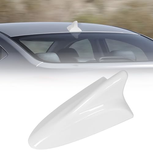 AMSPRAC Shark Fin Antenna Cover Compatible with for Elantra Sedan MD 2011-2016,for Hyundai Sonata Sedan YF 2009-2014 w/GPS,for Genesis Sedan BH 2008-2013,96210,962103Q800,962103X100NKA (White) - Image 1