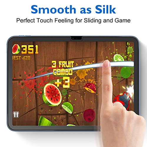 Mothca حماية شاشة زجاجية غير لامعة من موثكا لجهاز آيباد 11 بوصة A16 2025 (الجيل الحادي عشر) / آيباد الجيل العاشر 10.9 بوصة 2022 مضادة للتوهج ومضادة لبصمات الأصابع زجاج مقسى (ليس للخصوصية) مع إطار محاذاة - Image 2