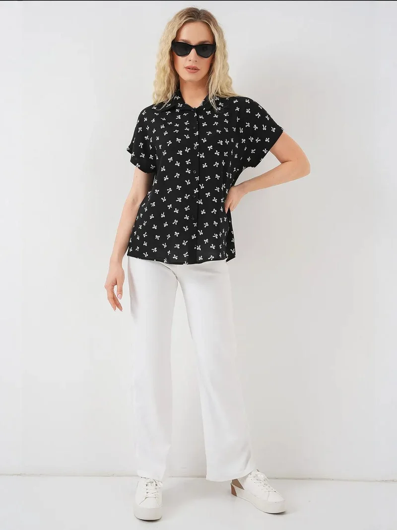 بيغ دارت قميص  بأكمام قصيرة بنقوش