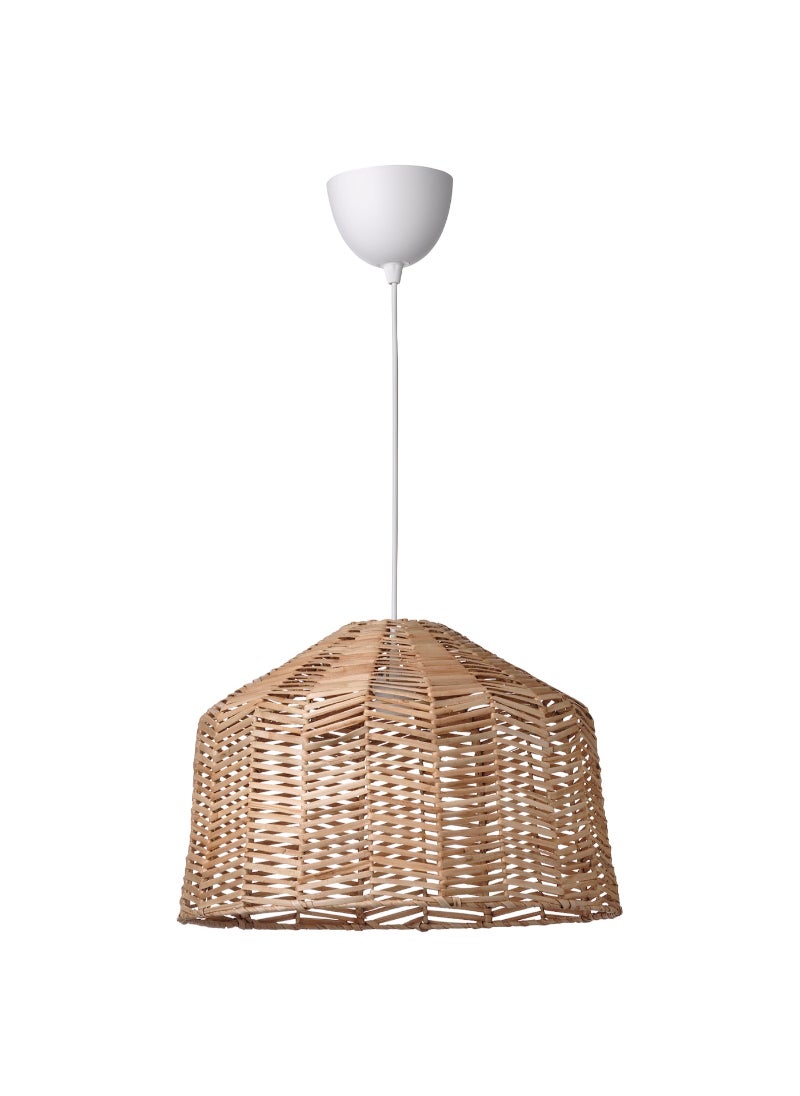 IKEA FRAKTA - Pendant lamp - rattan/white - Image 1