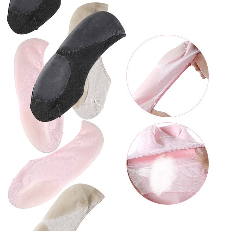 1 Pair of Gel Ankle Sock Low-cut Foot Socks Moisturizing Foot Protector Foot for Girls Black - Image 4