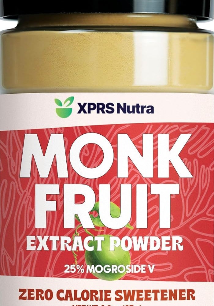XPRS Nutra Monk Fruit Extract Powder - 1.3 Ounces of 25% Mogroside Zero Calorie Sweetener - Image 1
