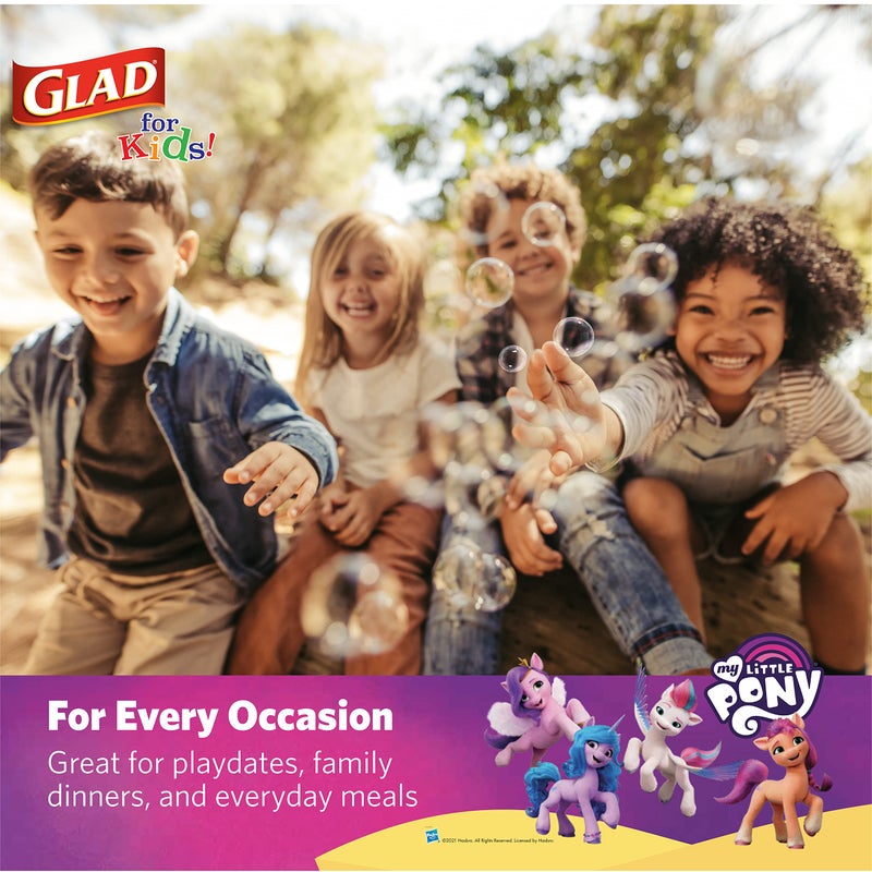 Glad For Kids My Little Pony Paper Cups | My Little Pony Cups With Stripes  Kids Drinking Cups | My Little Pony Unicorn Paper Cups For Everyday Use  9 oz Paper Cups 200 Ct - Image 5