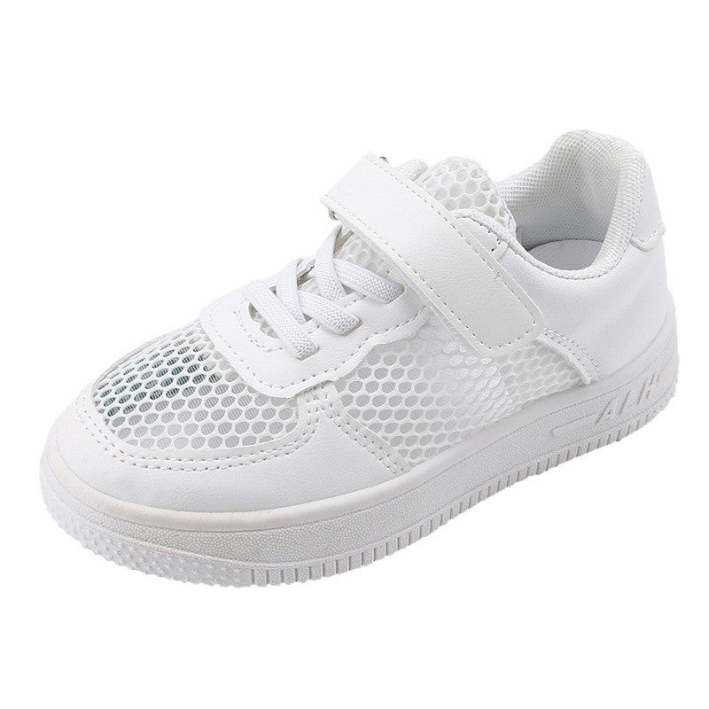 Children's White Soft-Sole Casual Sneakers - Image 3