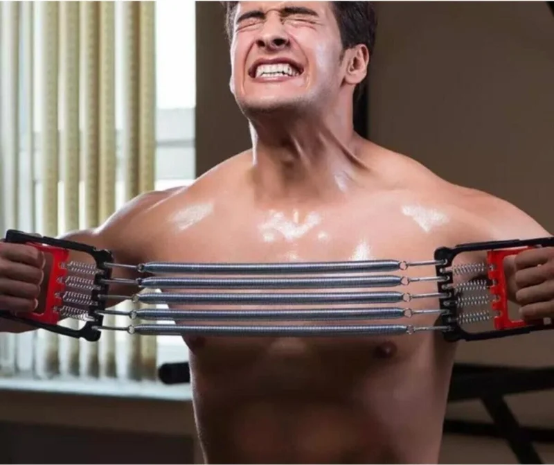 سي كي سبور Ckspor 5 Resistance Spring Steel Chest Spring Hand Spring Arm Wrist Chest Muscle Building Exerciser