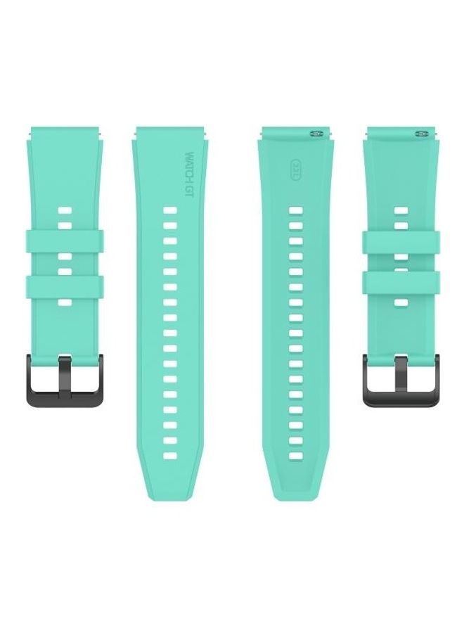 NIBEMINENT Silicone Replacement Strap For Huawei Watch GT2 Pro Mint Green - Image 2