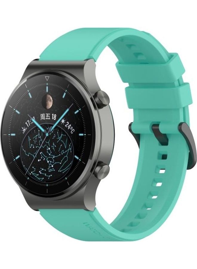 NIBEMINENT Silicone Replacement Strap For Huawei Watch GT2 Pro Mint Green - Image 4
