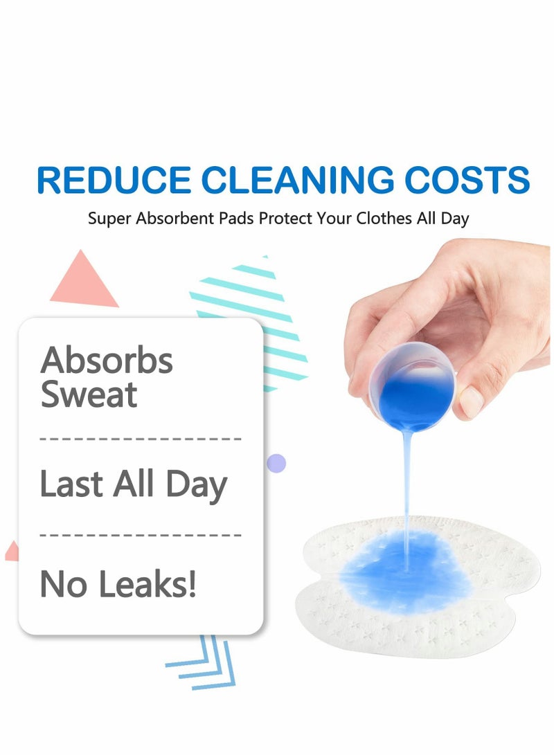 Zikra لصقات عرق الإبط، قابلة للتخلص منها غير منسوجة مضادة للعرق، مريحة ومريحة، ناعمة وقابلة للتنفس، تصميم غير مرئي، للجنسين أبيض (50 قطعة بيضاء) - Image 4