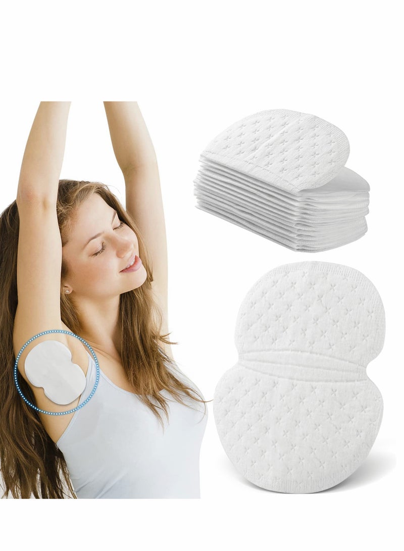 Zikra لصقات عرق الإبط، قابلة للتخلص منها غير منسوجة مضادة للعرق، مريحة ومريحة، ناعمة وقابلة للتنفس، تصميم غير مرئي، للجنسين أبيض (50 قطعة بيضاء) - Image 1