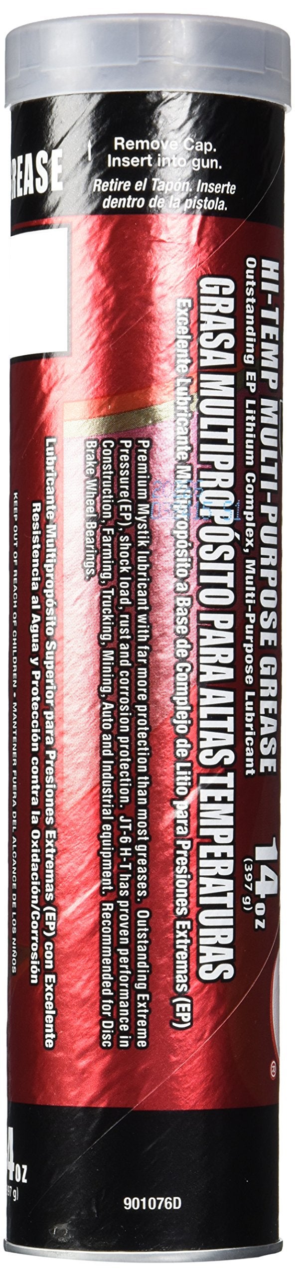 Mystik كارتريدج شحم متعدد الأغراض عالي الحرارة Mystik 665005002080 JT-6، 14 أونصة (عبوة من 10) - Image 3
