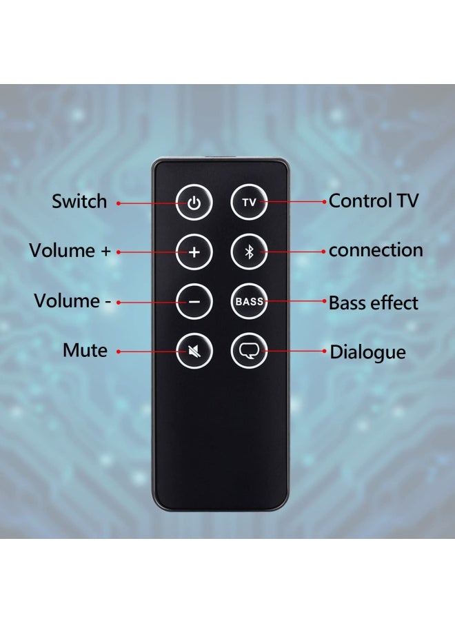 Chunghop Bluetooth Remote Control Compatible With Bose Solo 5 10 15 Series Ii Tv Sound System 732522-1110 418775 Tv Soundbar System  For Bose Solo Series Ii Tv Speaker Remote  With Cr2025 Battery