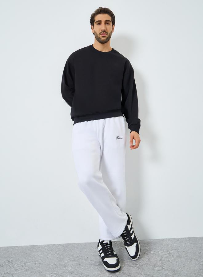 ستايلي سويت شيرت فليس بطبعة كتابة - Image 2