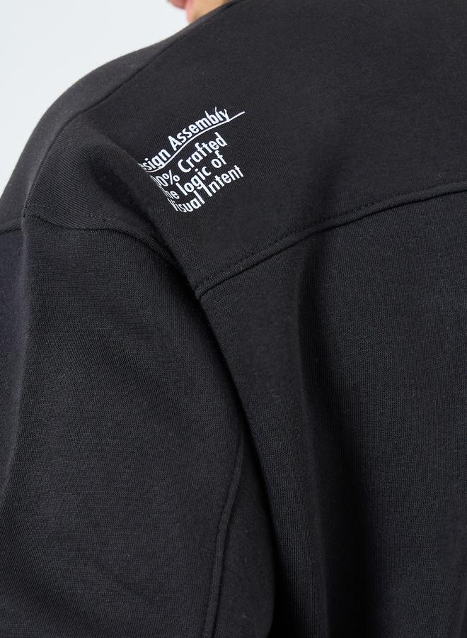 ستايلي سويت شيرت فليس بطبعة كتابة - Image 4