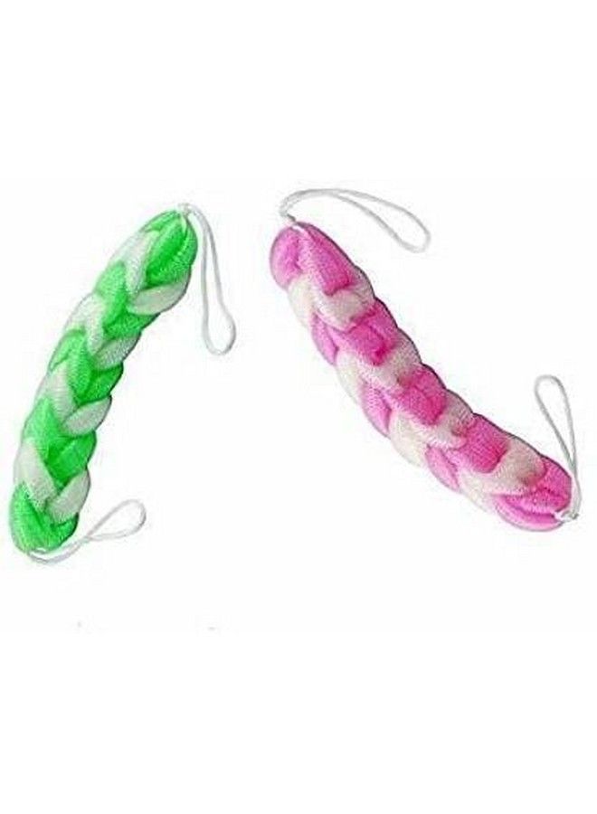 TWIREY Hanging Bath Shower Long Loofah Sponge Pouf Body Scrubber Exfoliator; Bathing Long Loofah For Men And Women; Ultra Soft Bath Sponge Loofah/Scrub(Pack Of 2) - Image 1