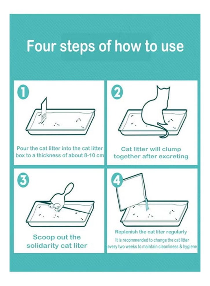 KLNAMAEAAN Pack of 2 Tofu Cat Litter Biodegradable Deodorizer Absorbent Fragrance Soft Natural Been 4.4KG (Green Tea Flavour) - Image 5