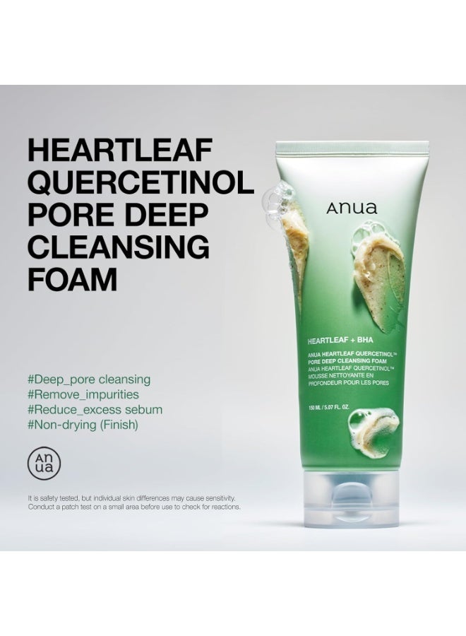 Deep Pore Cleansing Foam – Facial Cleanser for Double Cleansing; with BHA, Hyaluronic Acid, and Glycerin; Blackhead Remover (150ml / 5.07 fl. oz.) - Image 4
