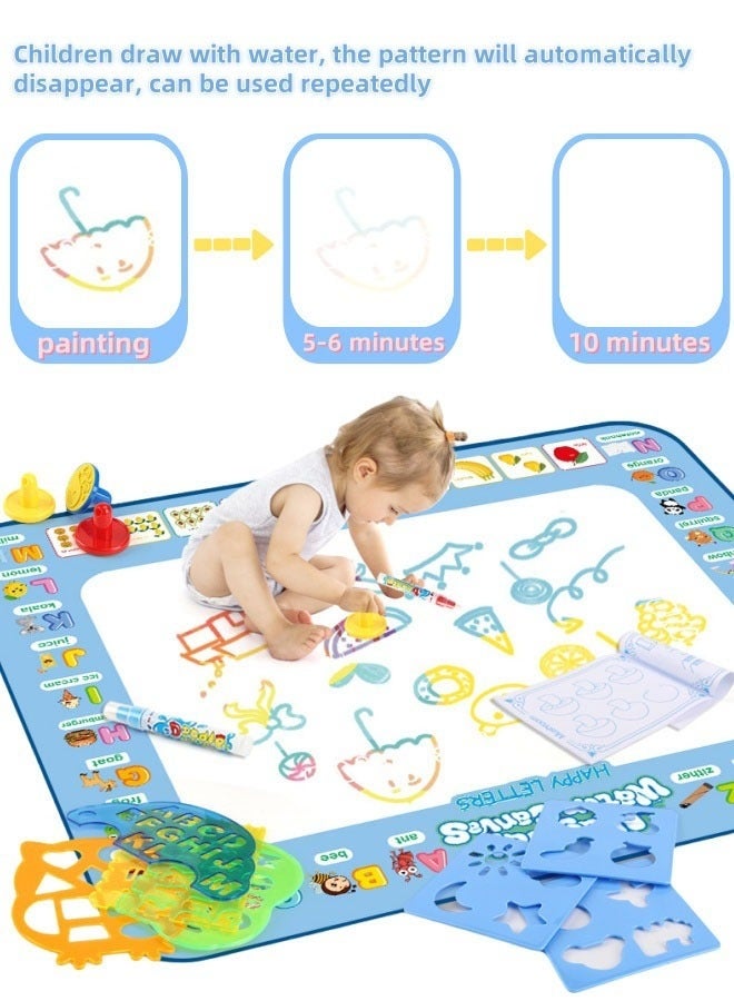 80*60CM Large Magic Water Drawing Mat Painting Kit Toys Doodling Mat Coloring Mat Space World - Image 2