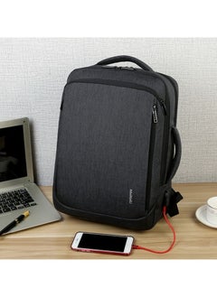 مينيلي Meinaili 023 USB Charging Backpack 15.6 inch Laptop Business Waterproof Multifunctional Travel Bag Black  - Image 5