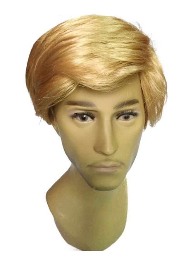 NIBEMINENT Donald Trump Halloween Costume Hair Wig Gold - Image 3