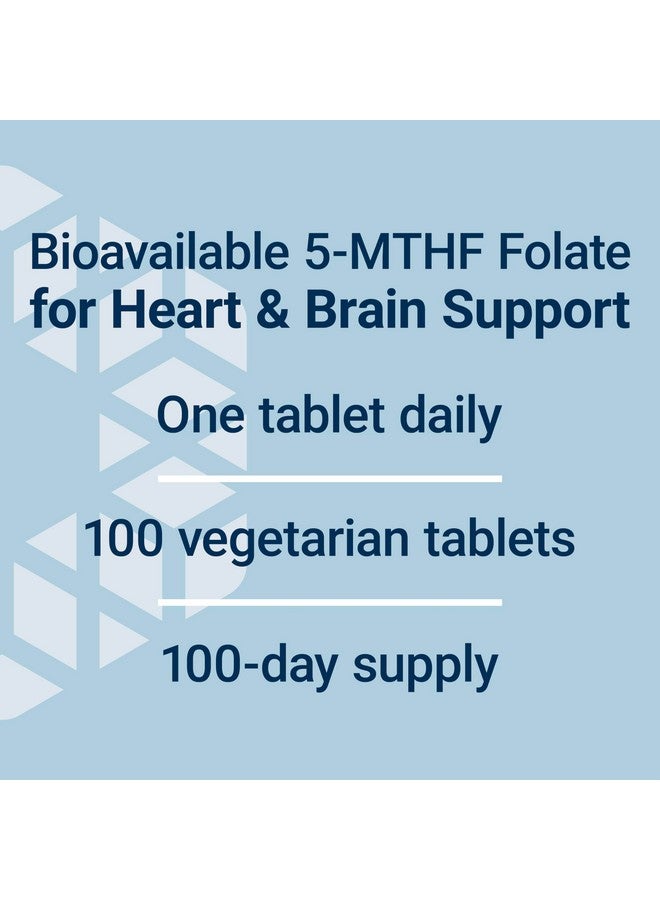Life Extension Optimized Folate - L-methylfolate - Heart & Brain Support, Healthy Homocysteine Levels - Non-GMO, Gluten-Free, Vegetarian - 1700 mcg DFE, 100 Vegetarian Tablets - Image 5