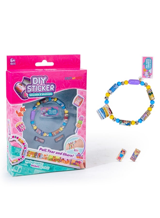 Eazy Kids سوار إيزى كيدز القابل للارتداء والمشاركة مع 2 ملصق هولوجرافيكي - متعدد الألوان - Image 1