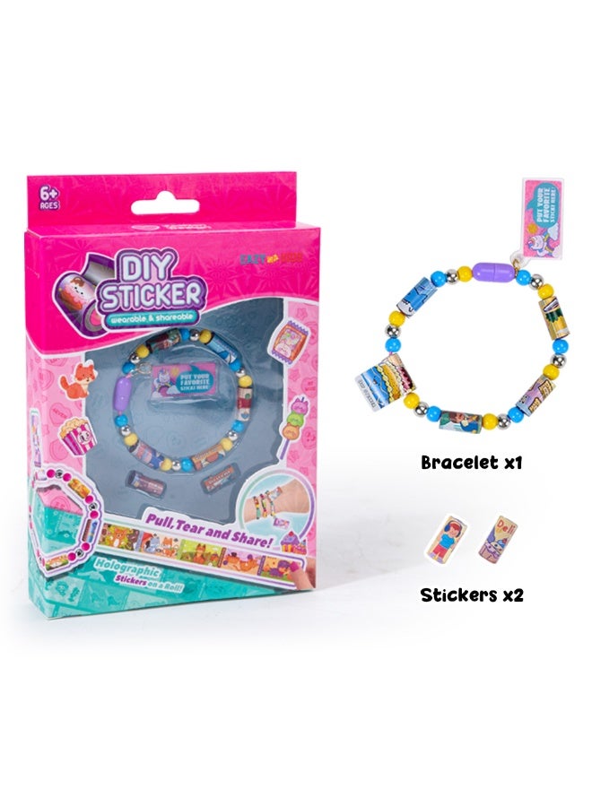 Eazy Kids سوار إيزى كيدز القابل للارتداء والمشاركة مع 2 ملصق هولوجرافيكي - متعدد الألوان - Image 4