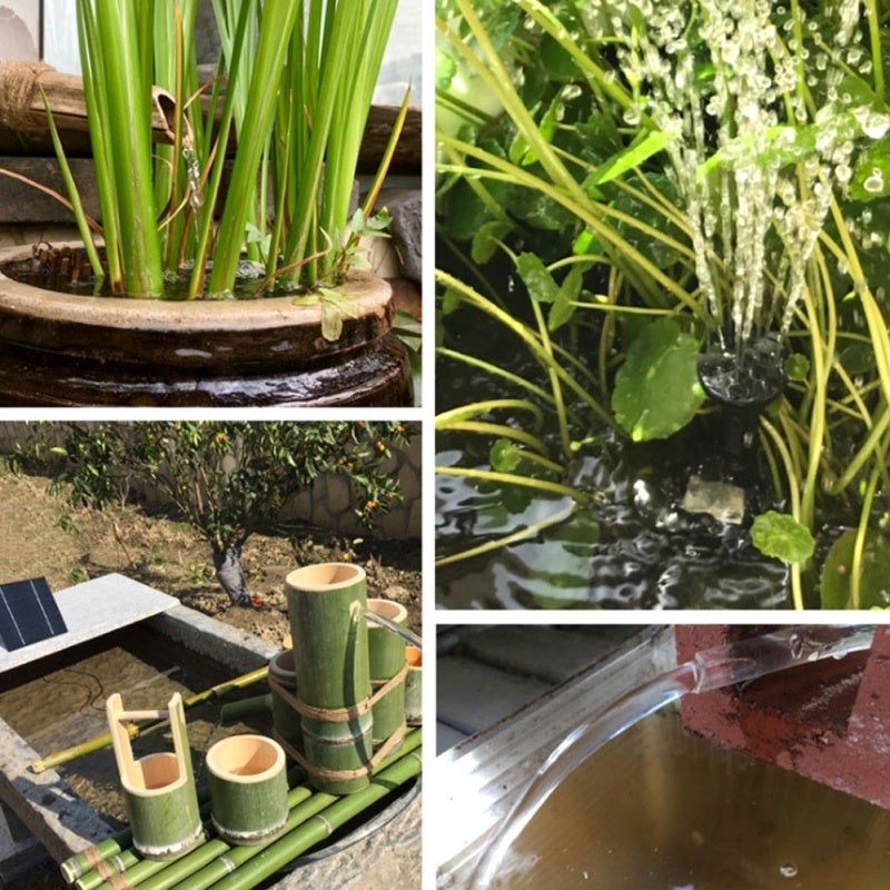 Solar Water Pump: 5 Sprinkler Heads, 3-Second Start - Solar Powered Fountain With 2 Suction Disks for Bird Bath, Small Pond, Garden Decoration - Image 5