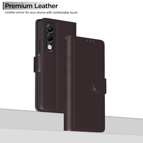 Pikkme Flip Cover for Oppo K13x 5G Leather Finish | Inside TPU with Card Pockets | Wallet Stand and Shock Proof | Complete Protection Flip Case(Coffee) - Image 2