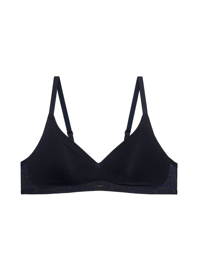 Aimer Women's Bra, Woven Fabric, 3/4 Coverage, Wireless, Thin Cups, Breathable, Am17c263, Size L