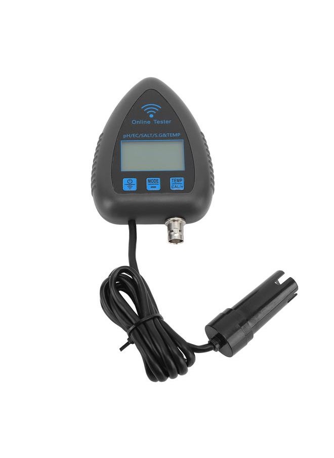 Thoraya - PH Temperature Water Quality Meter Mini Continuous 5 in 1 PH EC SALT SG TEMP Monitor Wireless WiFi Online Water Quality Monitor for Tuya EU Plug 230V - Image 1