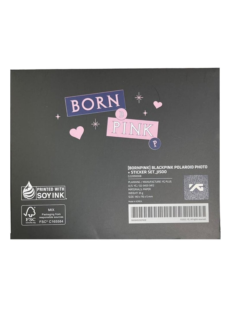 YG Entertainment مجموعة صور بولارويد وملصقات Born Pink الرسمية من Blackpink، نسخة Jisoo  - Image 1