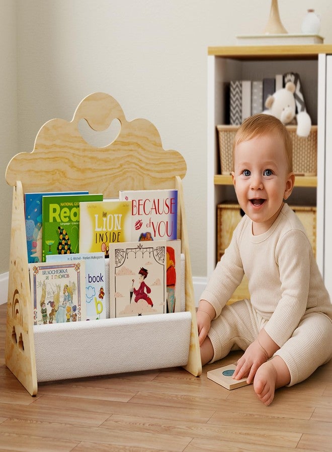 BPMFDTNL Wood Kids Bookshelf, Montessori Bookshelf,Suitable Kids Rooms, Nursery & Classroom, Toddler Book Rack, Nursery Book Shelves, Kids Bookcase, The Perfect Nursery Organizer - Image 1