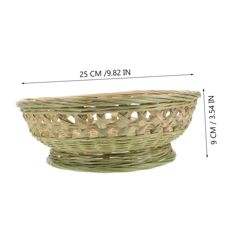 Multifunctional Fruit Basket for Kitchen Counter Storage 25x25x9cm - Image 3