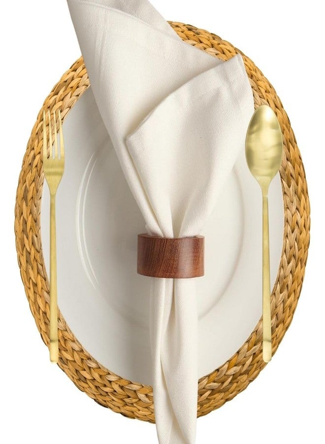 ARN Craft Handmade Wood Napkin Ring Set with Napkin Rings (NHNR- 06-12 M) - Image 3