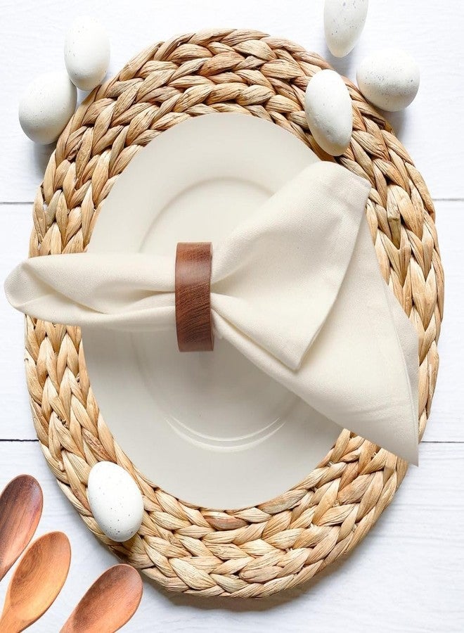 ARN Craft Handmade Wood Napkin Ring Set with Napkin Rings (NHNR- 06-12 M) - Image 5