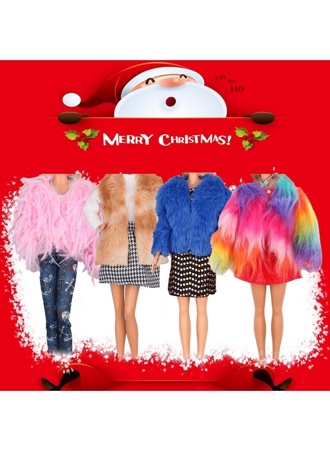 EuTengHao EuTengHao Doll Winter Coat Clothes Set for 11.5'' Girl Doll Include Winter Fashion Coat Jacket Tops Jeans T-Shirt Pants Skirt Dress Hat Suitable for 30cm Dolls for Girls Gift - Image 5