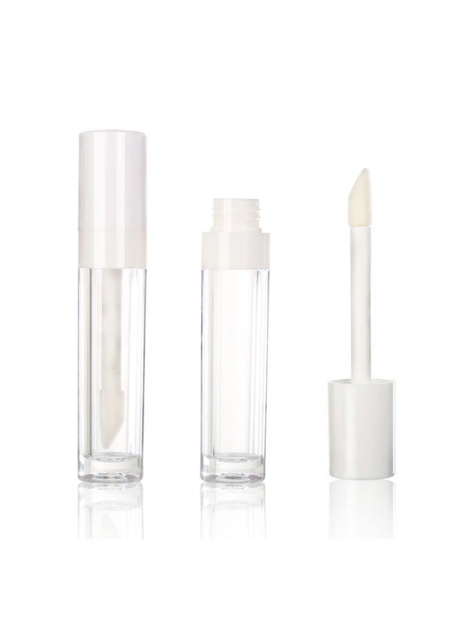 COSIDEA 30pcs White Empty 8ml 0.27oz PETG Lip Gloss Tubes with Big Doe Foot Wand，Lipgloss Containers，Concealer Tube Packing Container Bulk Wholesale - Image 1