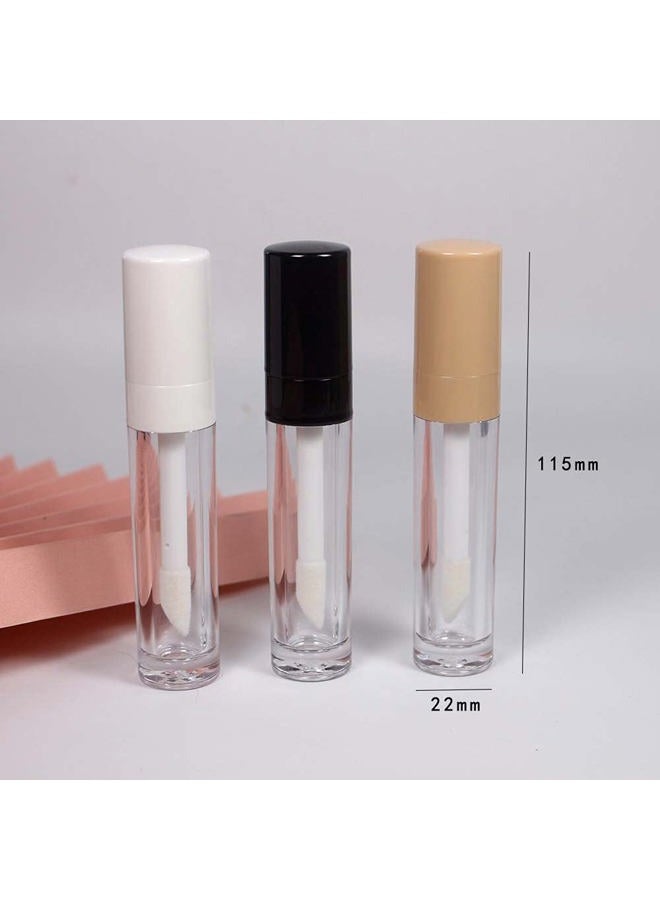 COSIDEA 30pcs White Empty 8ml 0.27oz PETG Lip Gloss Tubes with Big Doe Foot Wand，Lipgloss Containers，Concealer Tube Packing Container Bulk Wholesale - Image 2
